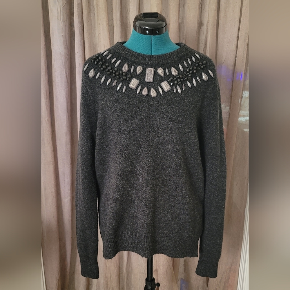 Bejewelled Sweater; SizeL: Small; Never Worn; H&M